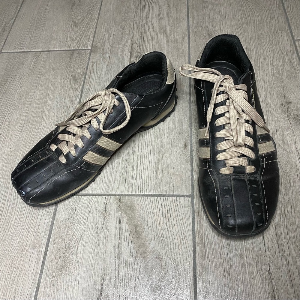 Skechers Shoes | Skechers Mens Black Shoes Size 10.5